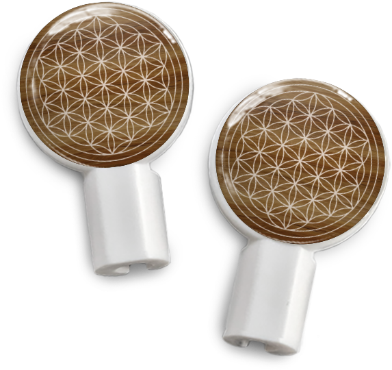 Deka Sounds Dekaslides Earbuds Combo Pack Mandala Flower (600x600), Png Download