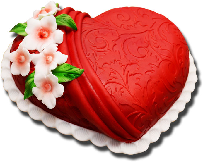 Heart Birthday Cake Png (854x575), Png Download