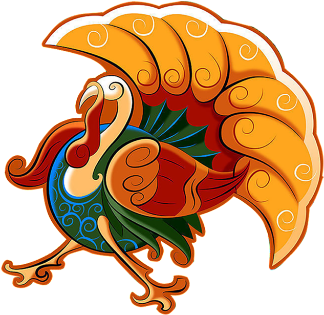 Hand Drawn Cartoon Turkey Png - Cute Thanksgiving Backgrounds (1024x1024), Png Download