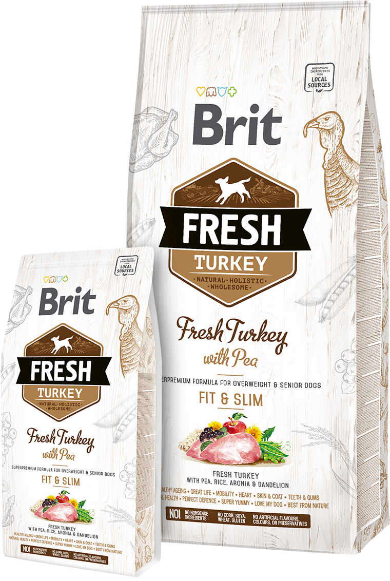 Brit Fresh Turkey With Pea Adult Fit & Slim - Brit Animals Chinchila Complete 300g (1200x1600), Png Download