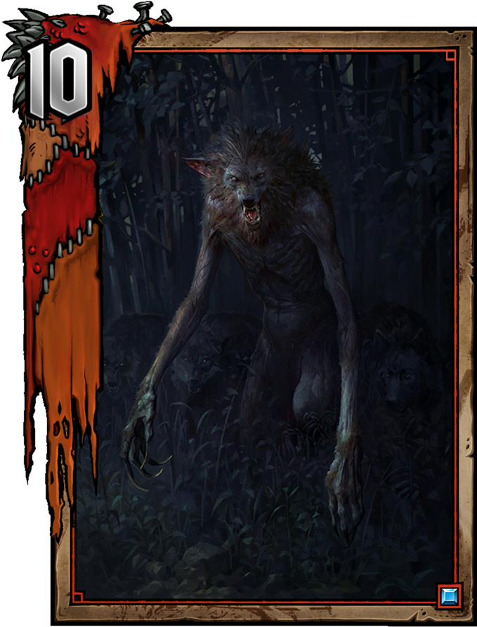 Alpha Werewolf - Gwent Parasite Premium (775x1048), Png Download