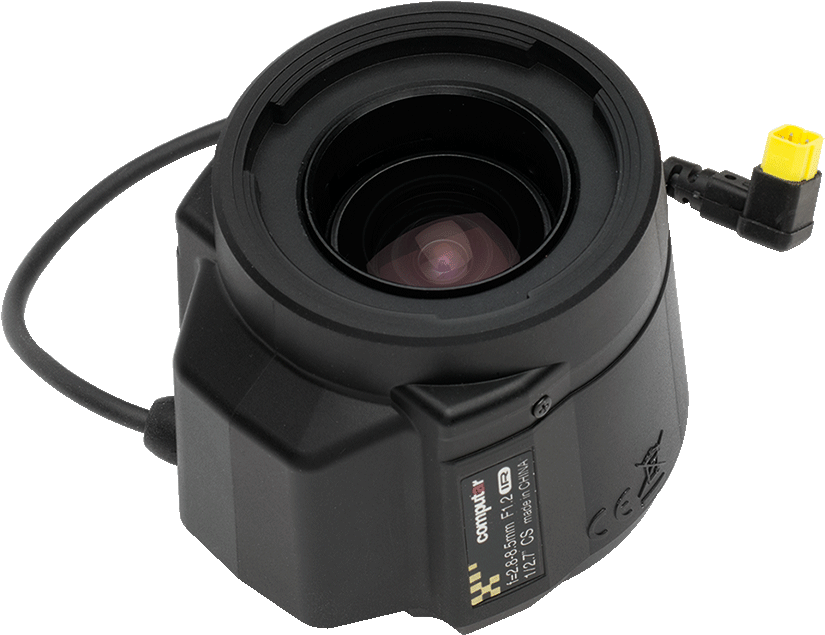 Computar A3z2812cs-mpwir Cctv Lens - 2.8-8.5mm - F/1.2 (1170x700), Png Download