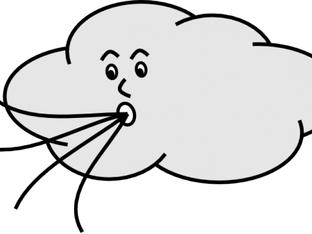 Blowing Wind Free For - Wind Clip Art Transparent (640x480), Png Download