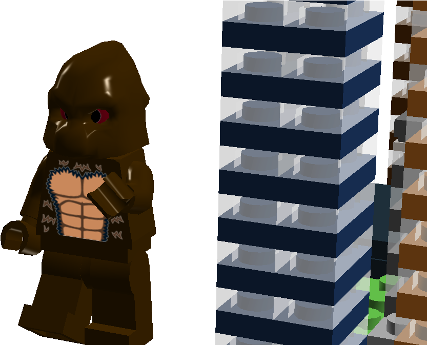 King Kong's Attack - Lego Kingkong (1292x672), Png Download