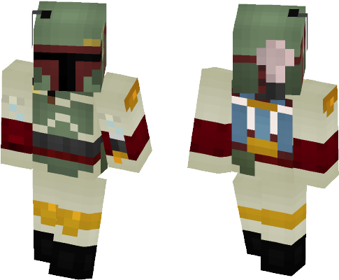 Boba Fett - Minecraft (584x497), Png Download
