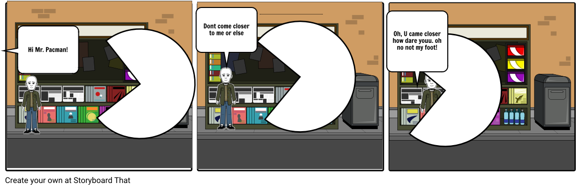 Mr - Pacman - Storyboard (1164x385), Png Download