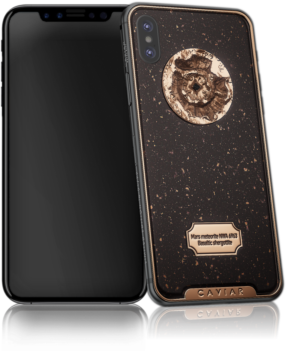 Caviar Iphone X Space Mars (1053x1212), Png Download