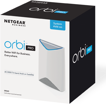 Mainproduct-srs60box - Netgear Orbi Pro - Ac3000 Tri-band Wi-fi System For (461x419), Png Download