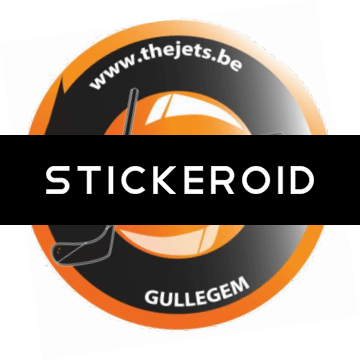 Gullegem Jets Hockey Team Logo - Label (360x361), Png Download