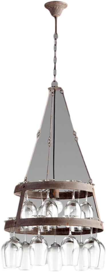 Double Winey Chandelier - Chandelier (740x1147), Png Download