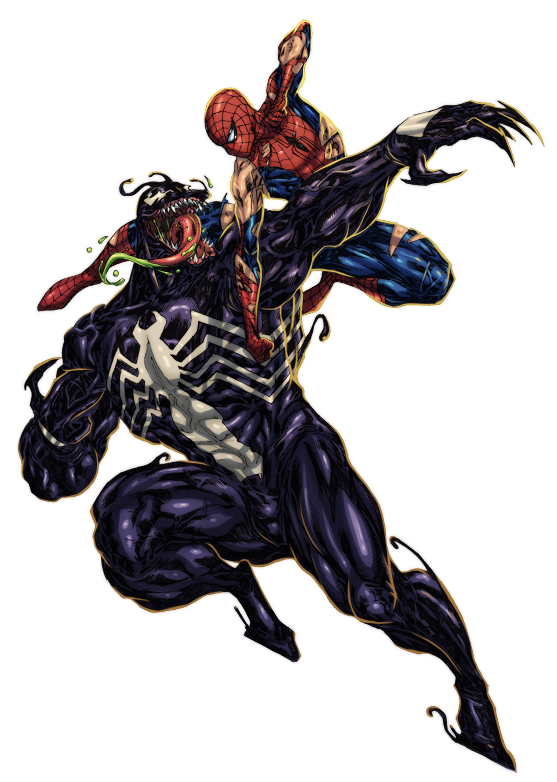 Venom Spiderman Logo Png - Carnage Vs Venom Png (571x800), Png Download