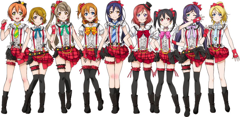 [love Live ] Idol วง Μ's ทั้ง 9 ชอบคนไหนมากที่สุด - School Idol Festival Kotori Minami Cosplay Costume (1000x470), Png Download