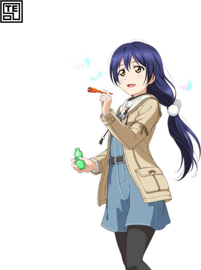 Banner Royalty Free Love Live Render By - Umi Sonoda Bubble (894x894), Png Download