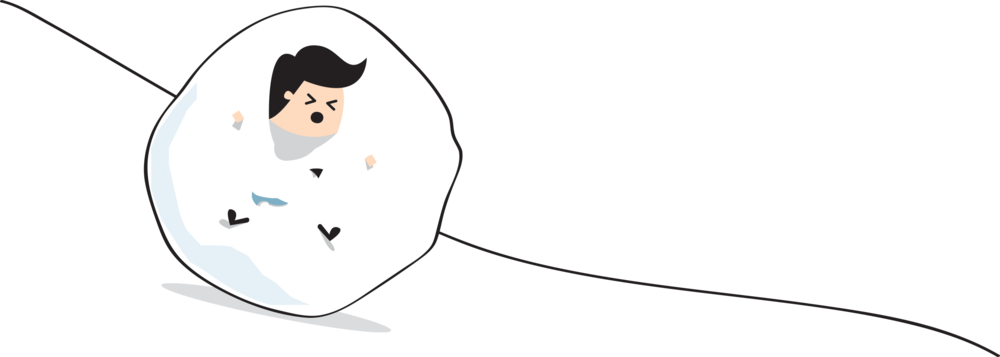 Snow (1000x357), Png Download