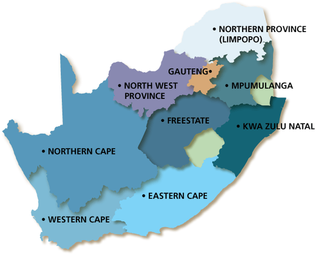 Cape Town And Johannesburg (641x507), Png Download