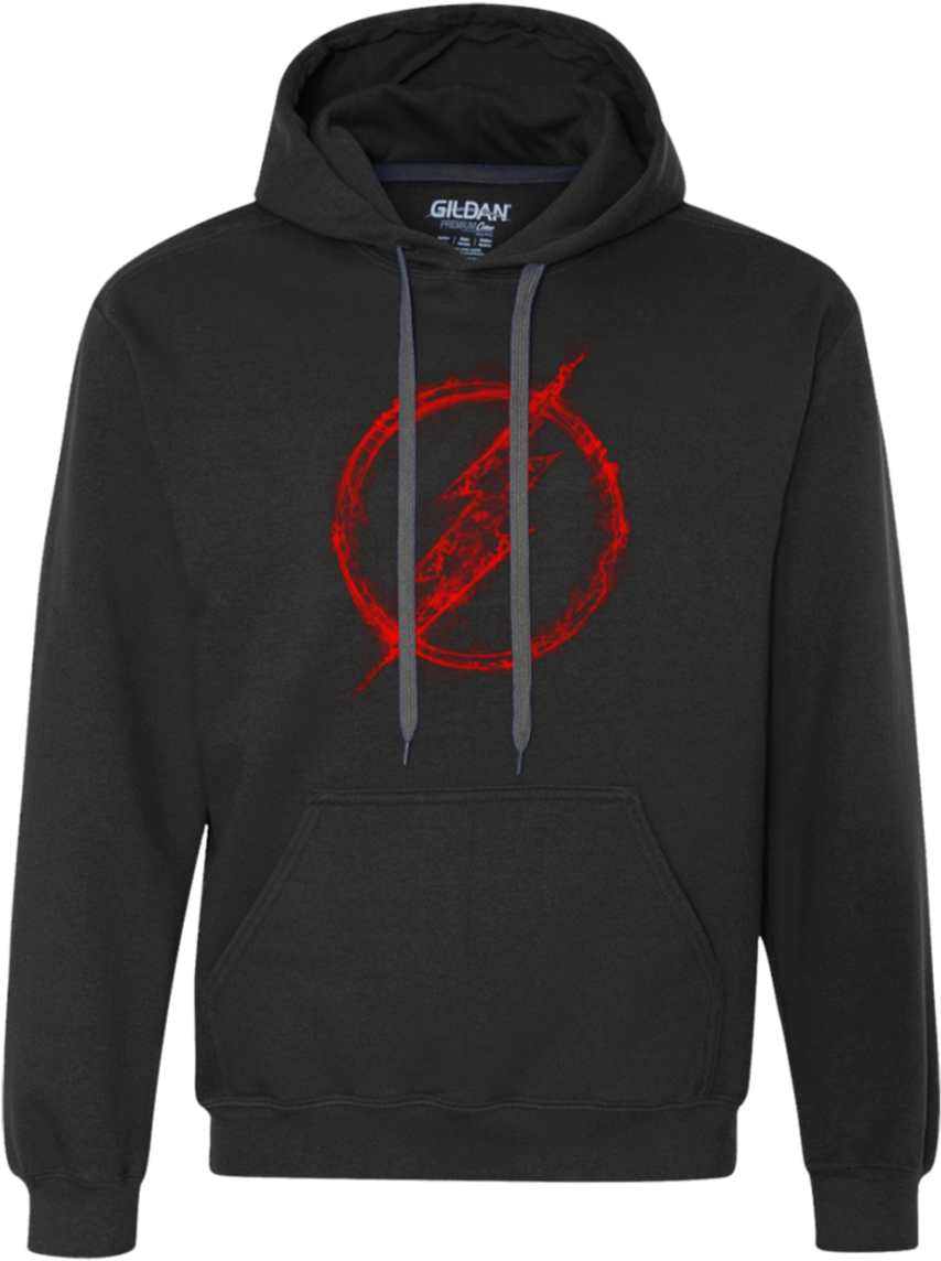 Flash Red Smoke Premium Fleece Hoodie - Free Kodak Black Heavyweight Pullover Fleece Sweatshirt (1155x1155), Png Download