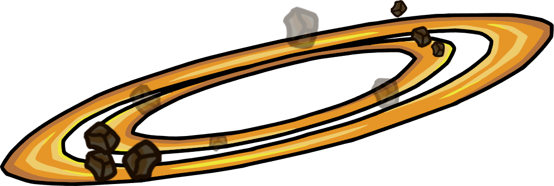 Meteor Clipart Asteroid Belt - Asteroid Belt Clipart (1117x376), Png Download