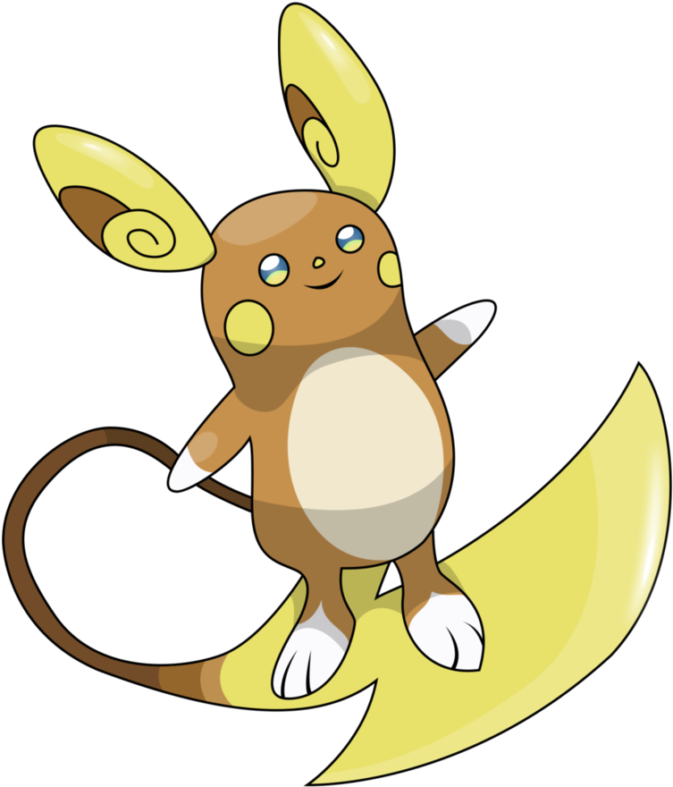 Alolan Raichu Png - Raichu Alola Pokemon Png (843x948), Png Download