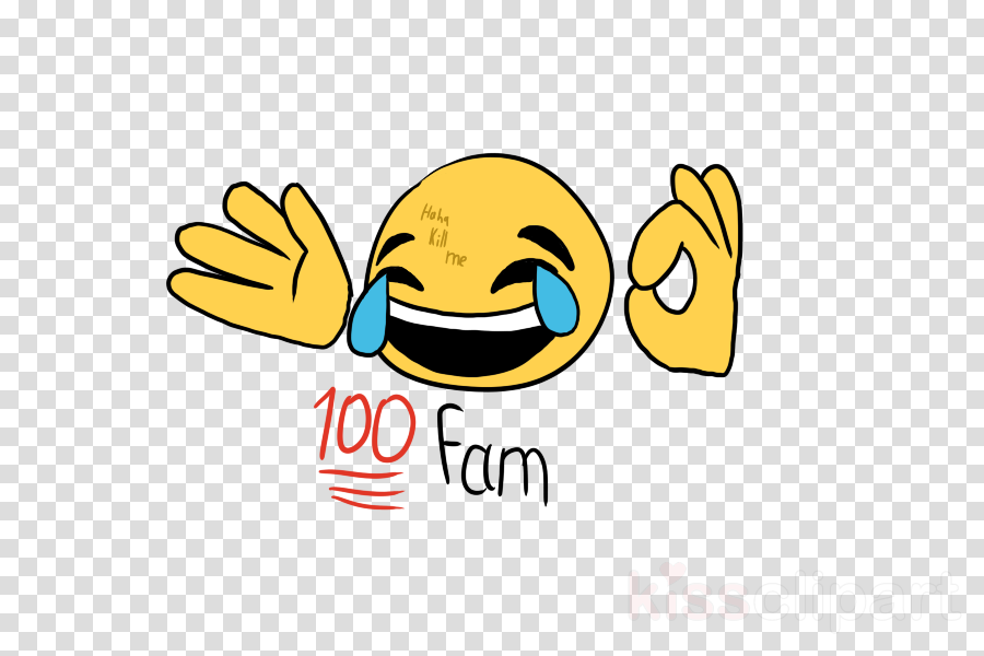 Download Joy Ok Hand Clipart Face With Tears Of Joy - Joy Ok_hand 100 Fire (900x600), Png Download