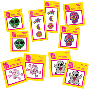 Spooky Sparkle Halloween 10-pack Rhinestone Stickers - Sticker (400x400), Png Download
