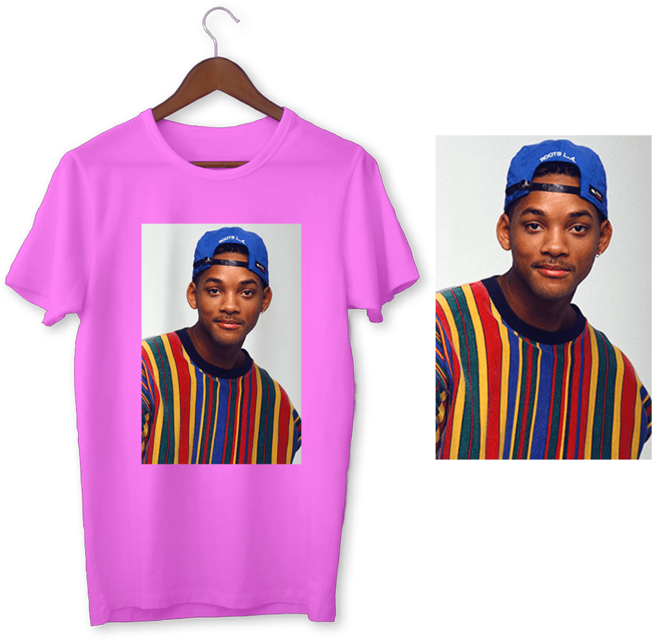Camiseta Will Smith - Mock Up Yellow Shirt (1024x1024), Png Download
