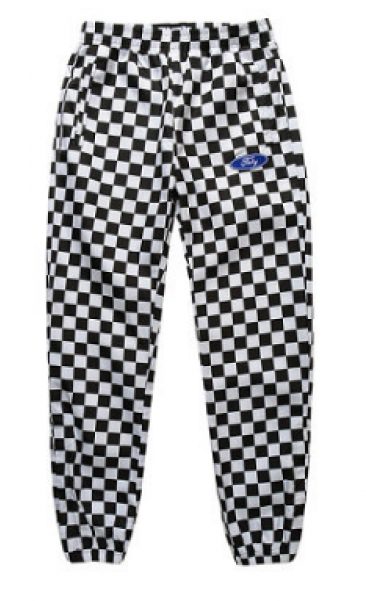 Fnty Retro Checkered Pants - Pantalones De Cuadros Grandes Blanco Y Negro (600x600), Png Download