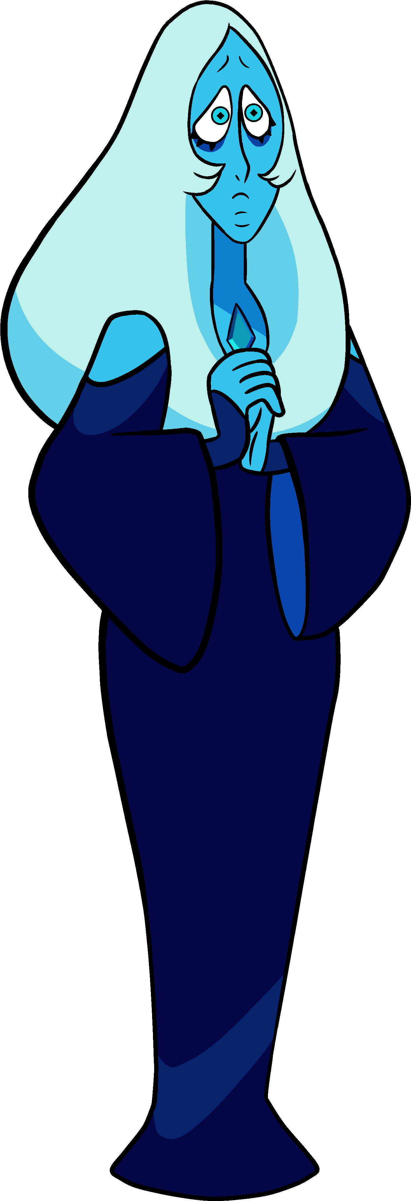Blue Diamond Bydavi - Steven Universe Blue Diamond Colors (1552x4241), Png Download
