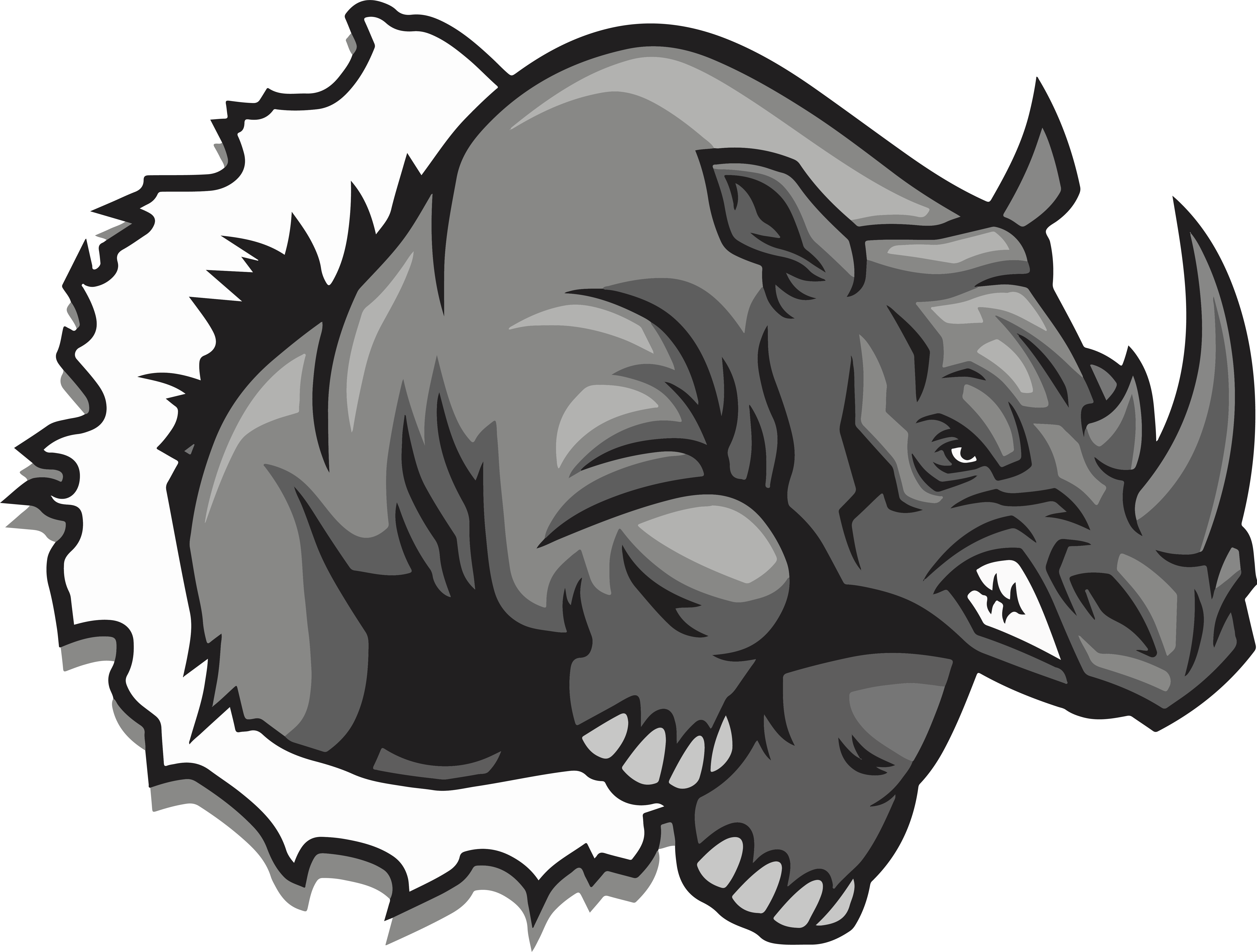 Rhino Solutions - Rhino Vector (6309x4779), Png Download