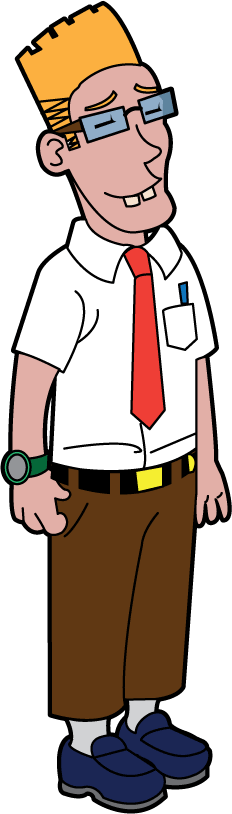 Nerd - Nerd Cartoon Transparent (232x814), Png Download