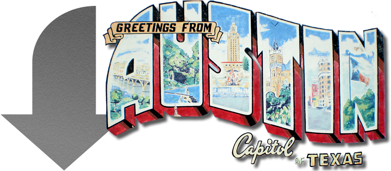Welcome To The City Of Austin , Texas We At Austin - Greetings From Austin Rectangle Magnet (800x350), Png Download