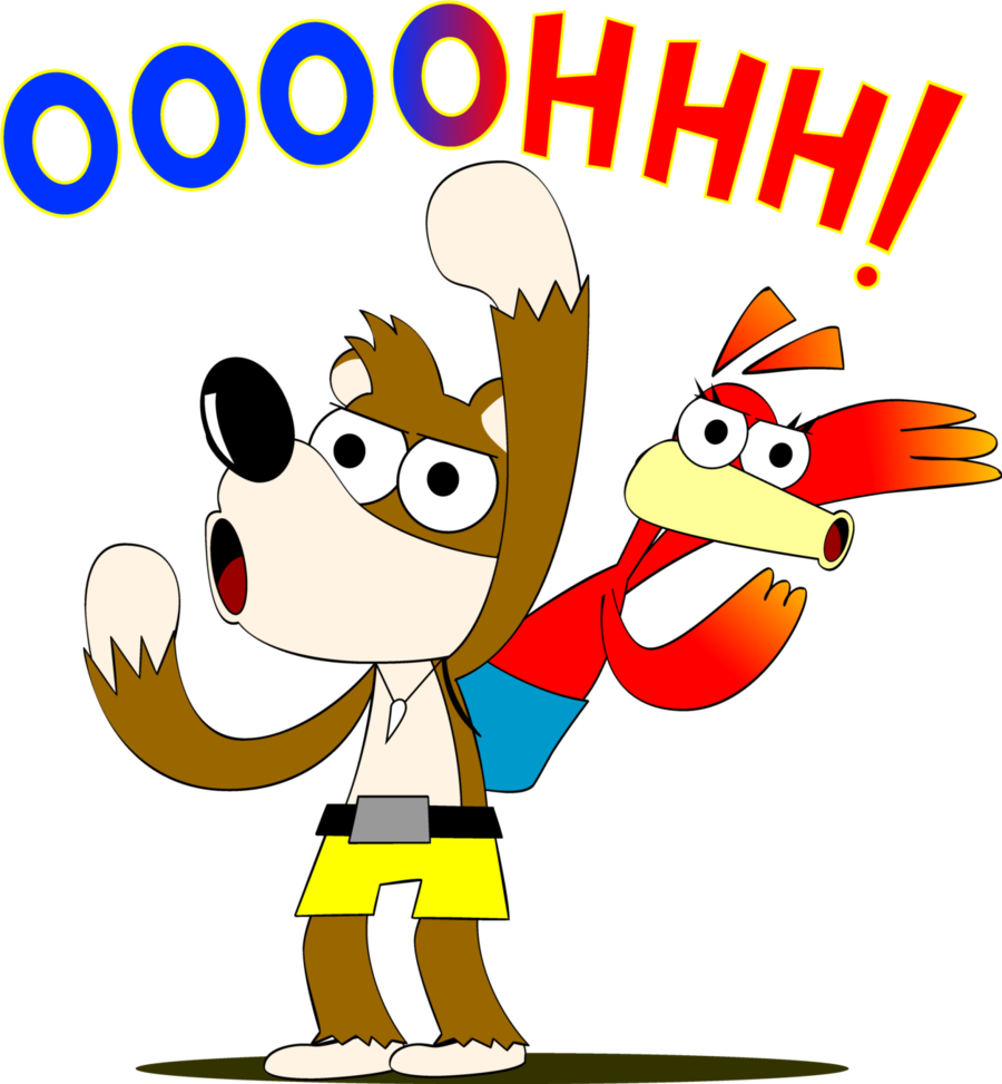 Danhibiki {"src Avatar" - Funny Banjo And Kazooie (900x973), Png Download