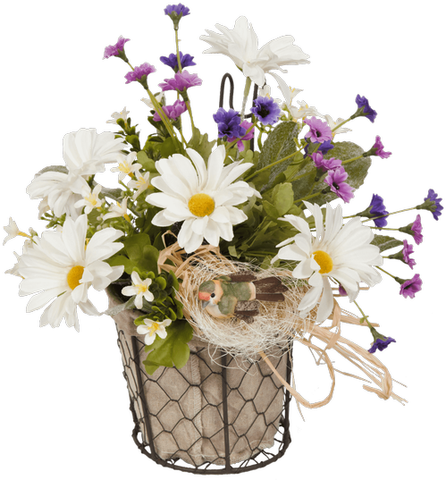 Silk Country Daisies • $19 - Flower Bouquet (500x611), Png Download