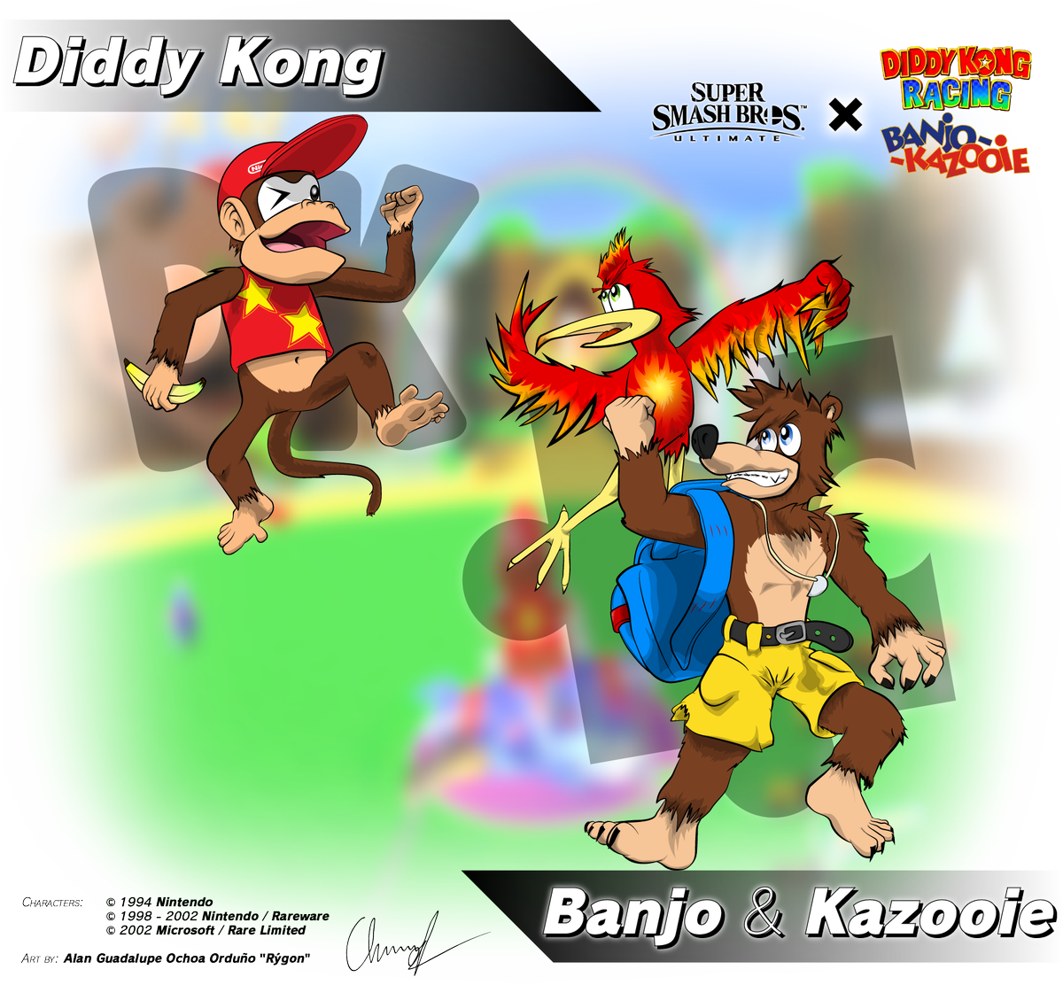 #smashbros #ultimate #banjo #kazooie #banjokazooie - Cartoon (1200x1112), Png Download