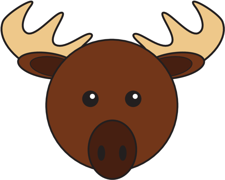 Animaru Moose - Cartoon (800x800), Png Download