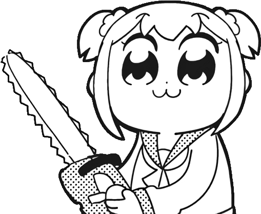 Pop Team Epic Reaction (536x440), Png Download