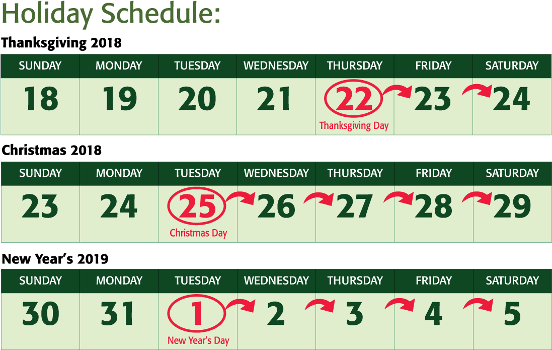 Holiday-schedule - Holiday (1170x739), Png Download