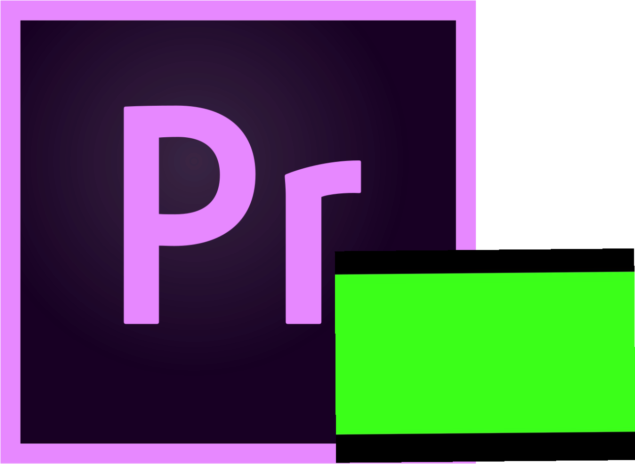 Membuat Black Bars Cinematic Film Di Adobe Premiere - Adobe Premiere Symbol (1289x965), Png Download