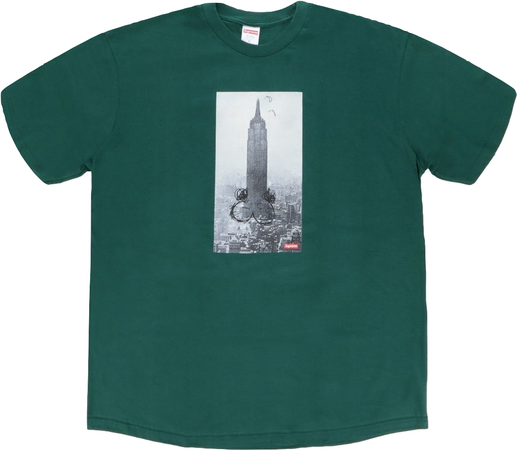 Supreme Mike Kelley Empire State Building Tee - Empire State Building Tee (1158x1158), Png Download