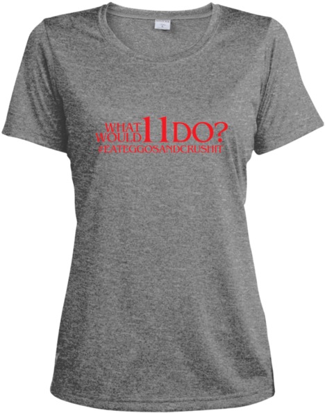 Stranger Things Inspired "what Would 11 Do" Ladies - Shirt (600x600), Png Download