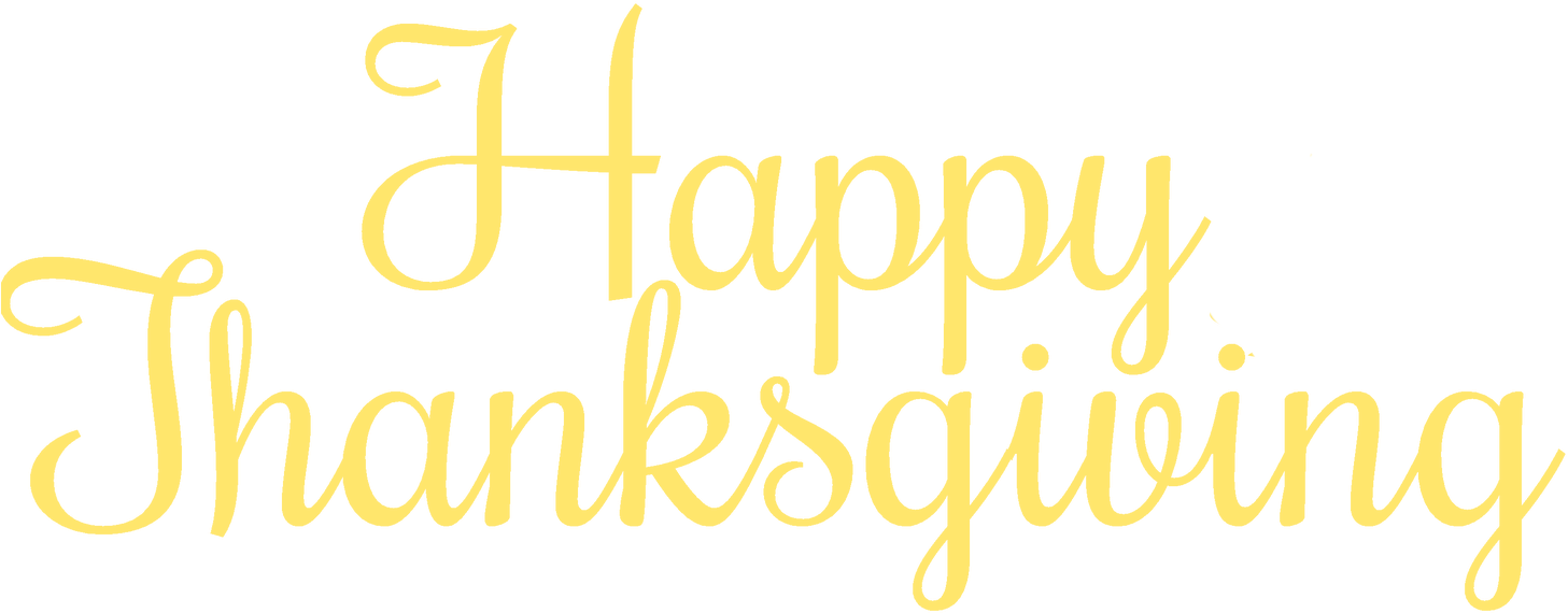 Happy Thanksgiving Type - Thanksgiving Banners 3*2 (1600x653), Png Download