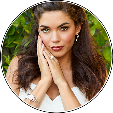 Bridal Jewelry - Girl (390x389), Png Download