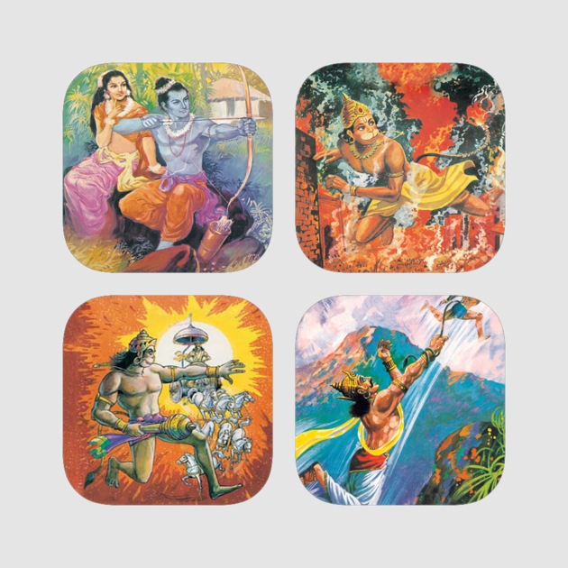 Hanuman (amar Chitra Katha) (630x630), Png Download