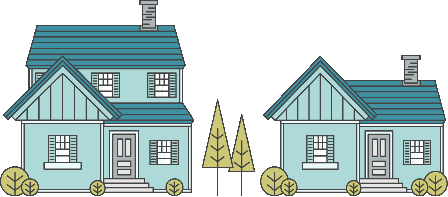 Single-family Management - Single Family Home Clipart Png (897x394), Png Download