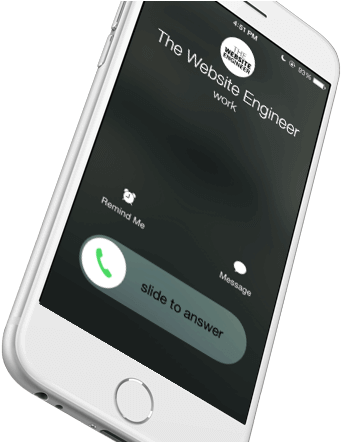 The Website Engineer Contact Us Contact Mockup 1 - Smartphone (499x441), Png Download