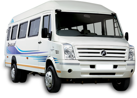 Tempo Traveller In - Force Traveller 26 Seater (590x321), Png Download
