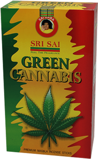 Sri Sai Incense Green Cannabis Scent - Incense (500x539), Png Download