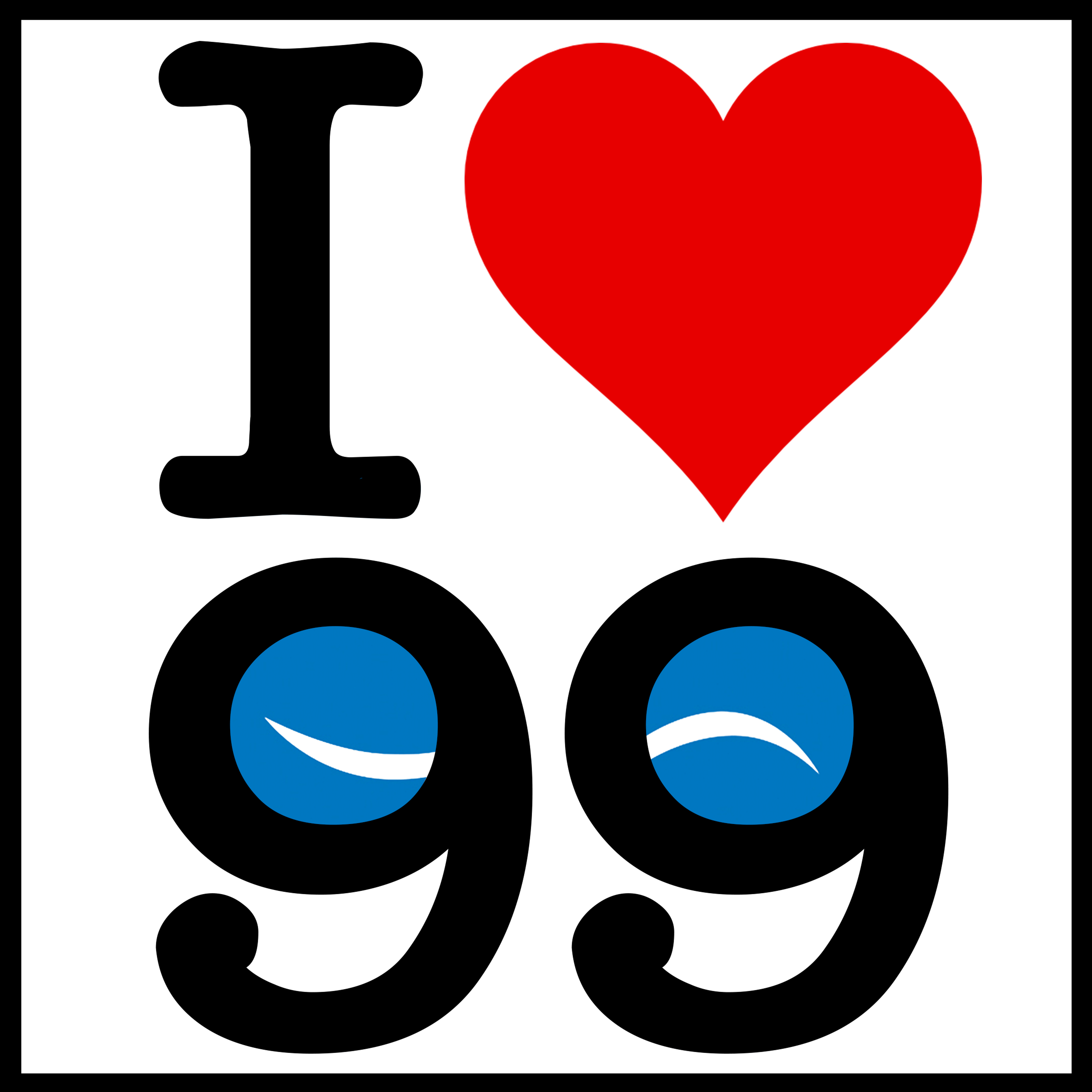 Ilove99 Square Nohastag V04 7200px (7200x7200), Png Download