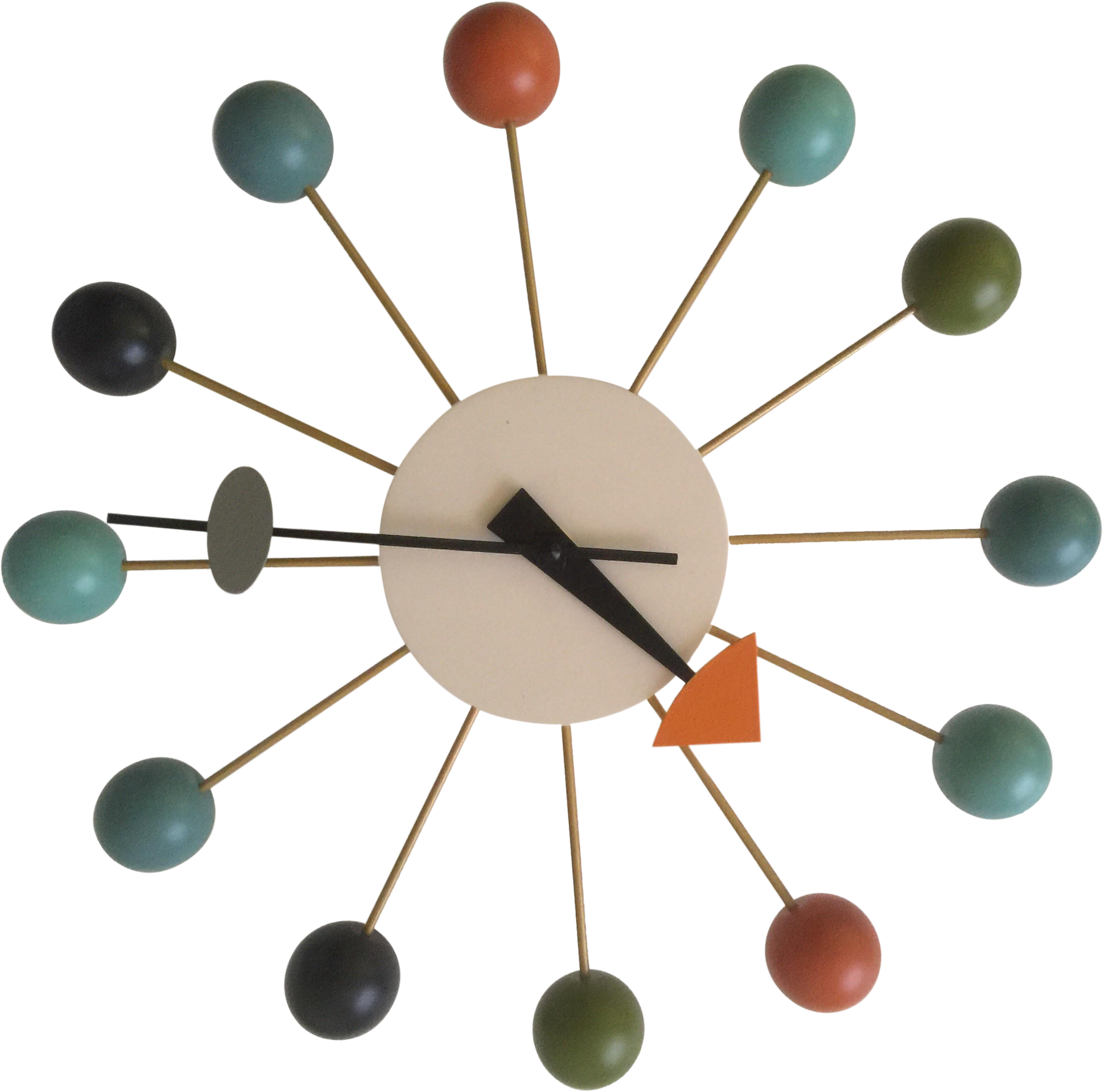 Png Tumblr - George Nelson Ball Clock (2606x2581), Png Download