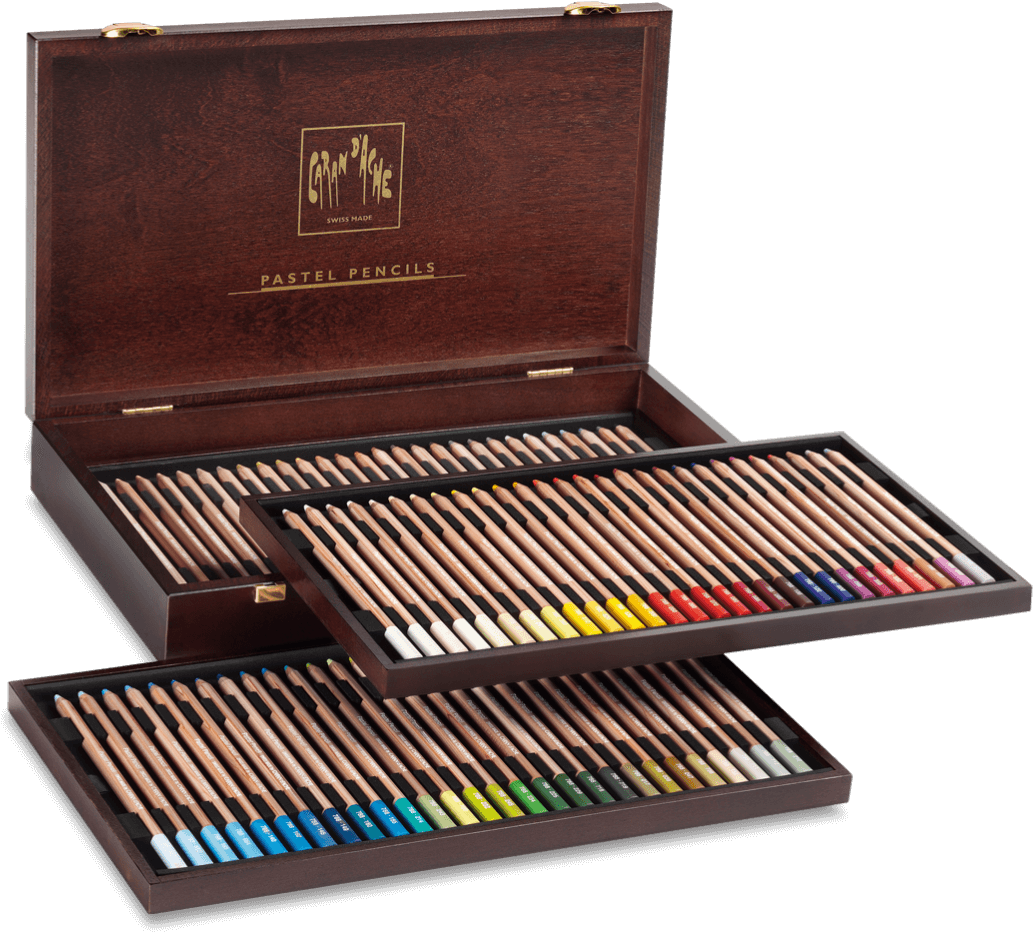 Gift Box Set - Caran D Ache Museum Aquarelle 76 (1600x1000), Png Download