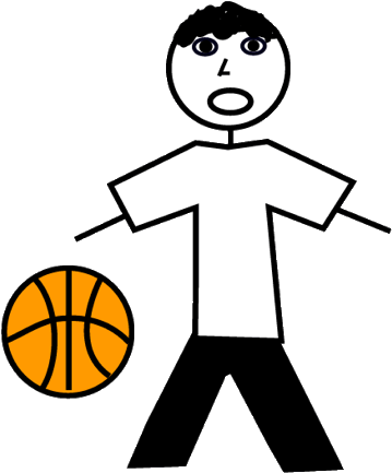 About Brother Stick - Shoot Basketball (750x563), Png Download